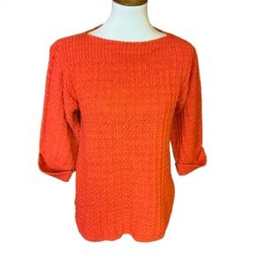 Vintage 70s 3/4 bell sleeves Red Sweater